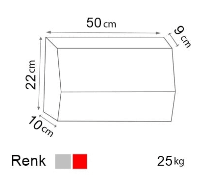 Süslü Bahçe Bordürü 50x22 - Görsel 2